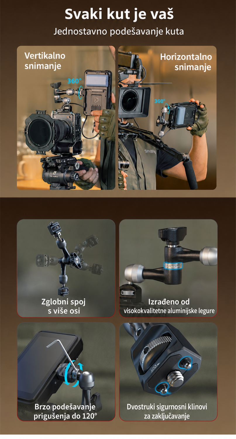 SmallRig Monitor Support for Horizontal & Vertical Shooting 6313 ? chorvatsk? infografika 8
