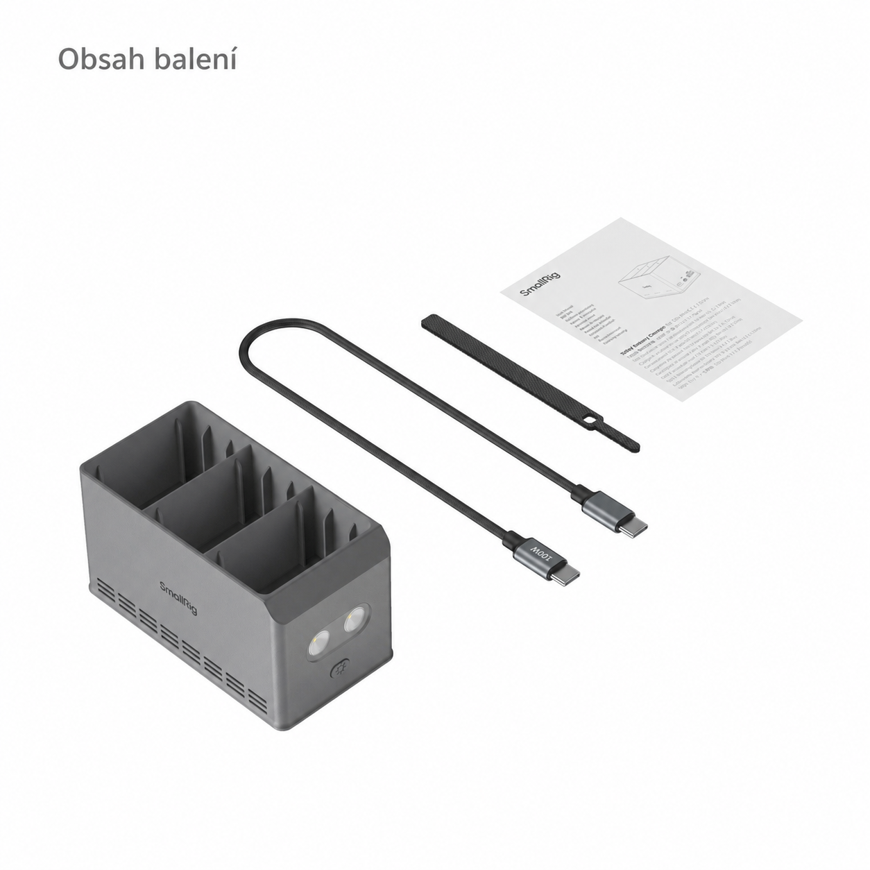 SmallRig 100W Battery Charger 6502 – česká infografika 1