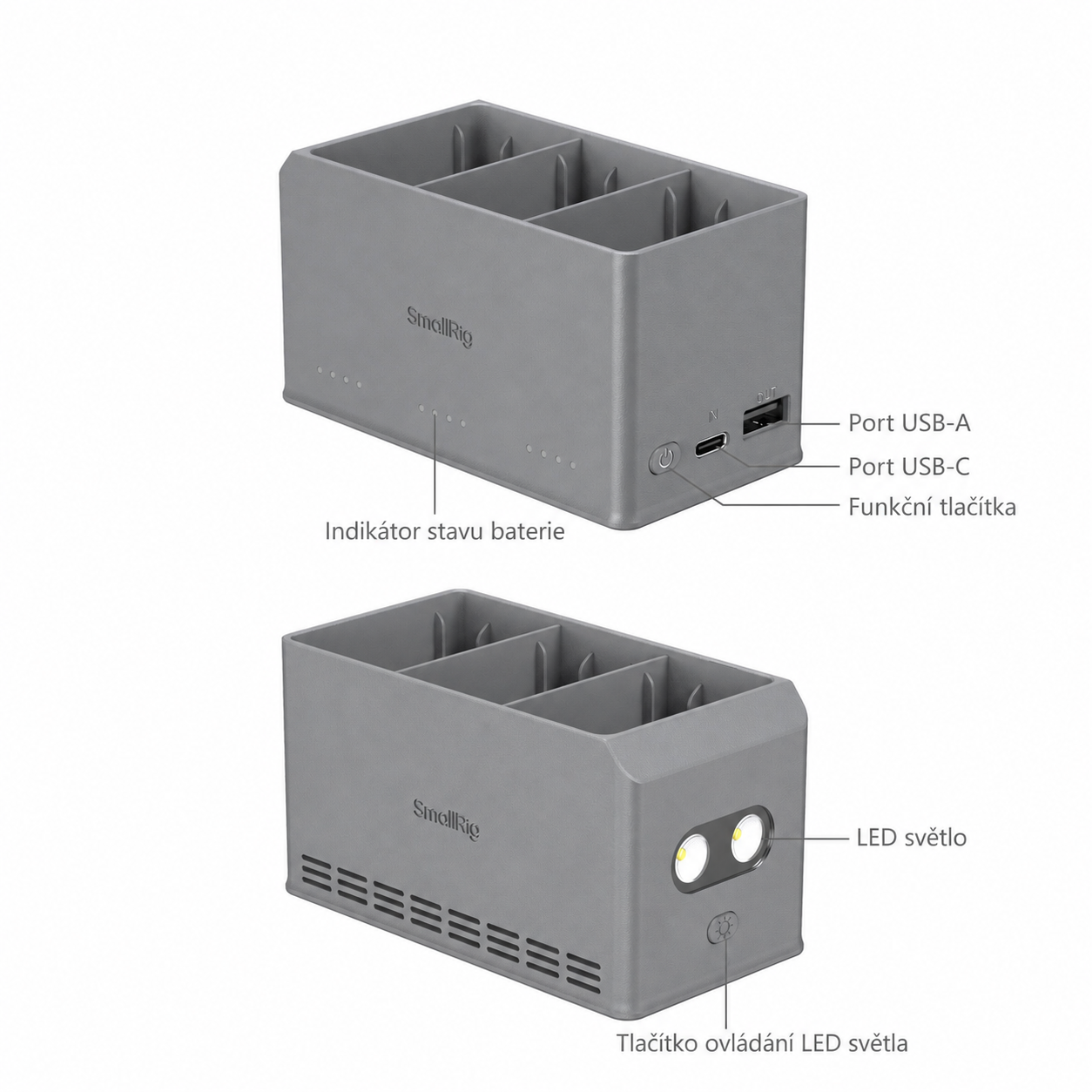 SmallRig 100W Battery Charger 6502 – česká infografika 6