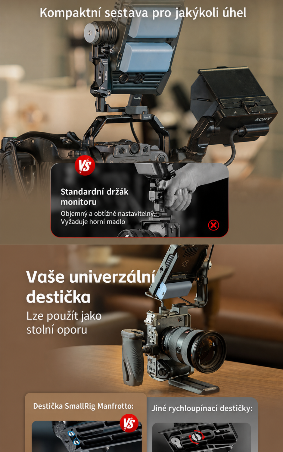SmallRig Monitor Support 6314 – česká infografika 3