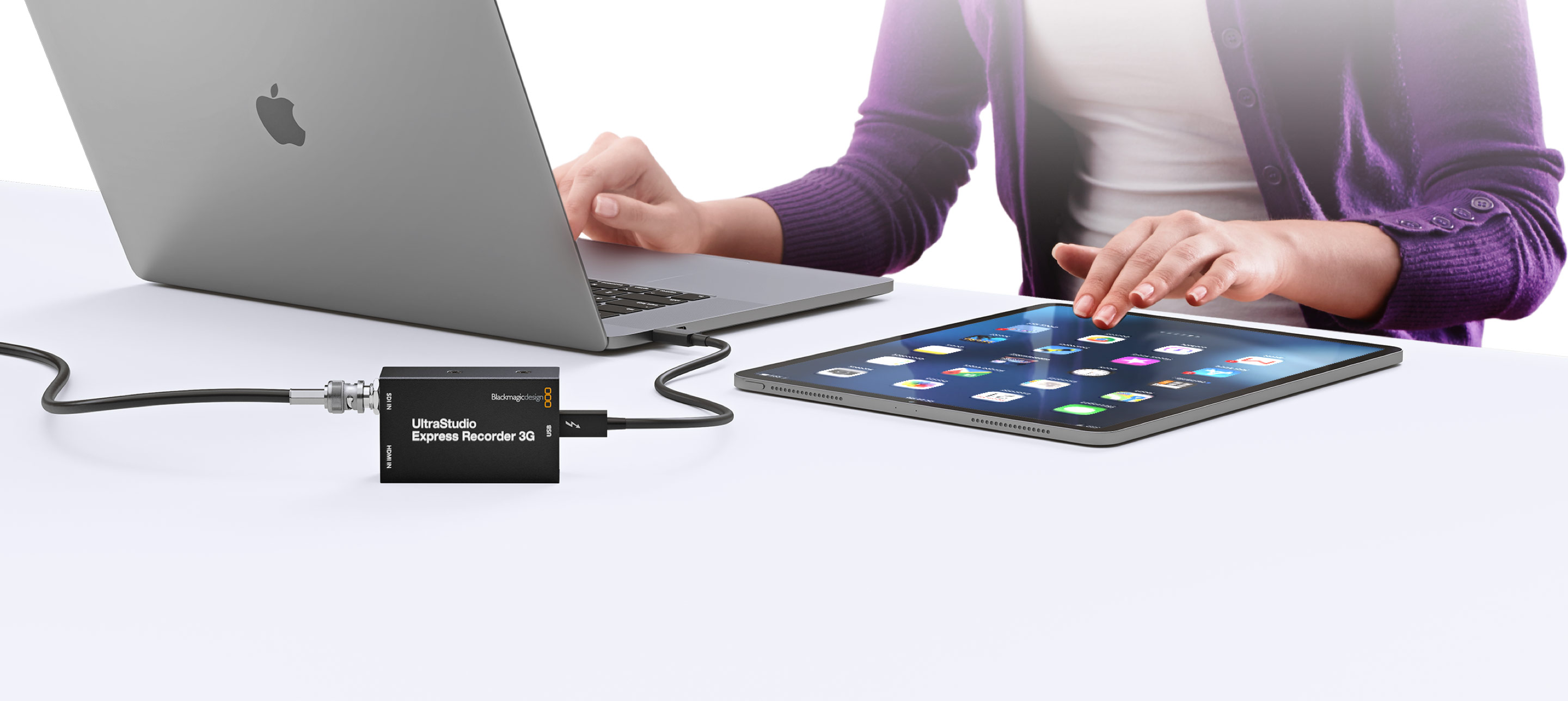 UltraStudio Express Recorder 3G v mobilním USB4 workflow