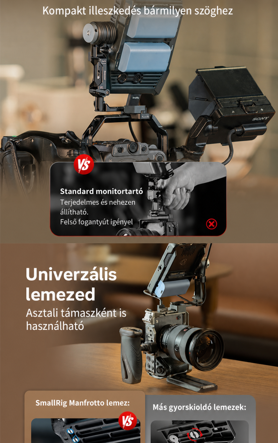 SmallRig L-shaped Monitor Support 6315 – magyar infografika 3