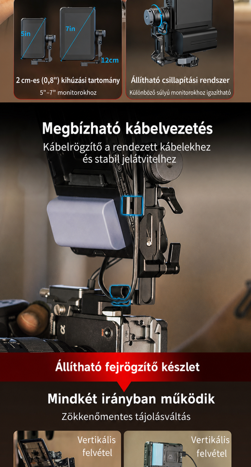 SmallRig L-shaped Monitor Support 6315 – magyar infografika 5
