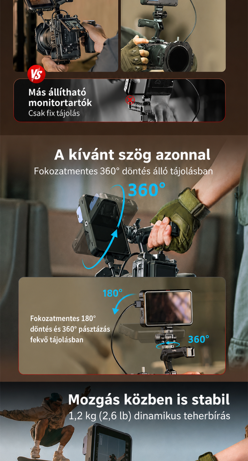 SmallRig L-shaped Monitor Support 6315 – magyar infografika 6