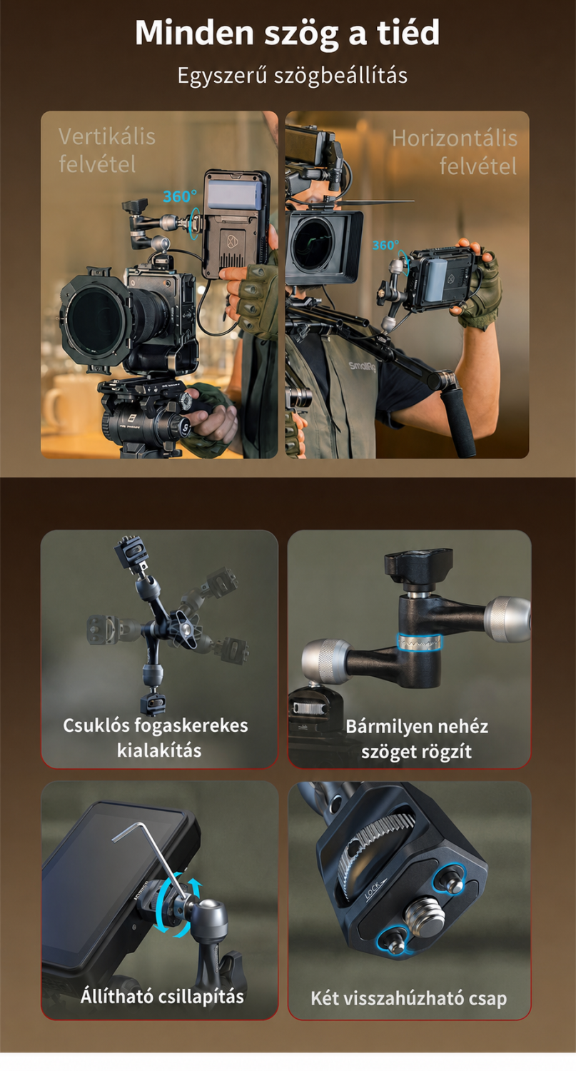 SmallRig L-shaped Monitor Support 6315 – magyar infografika 8