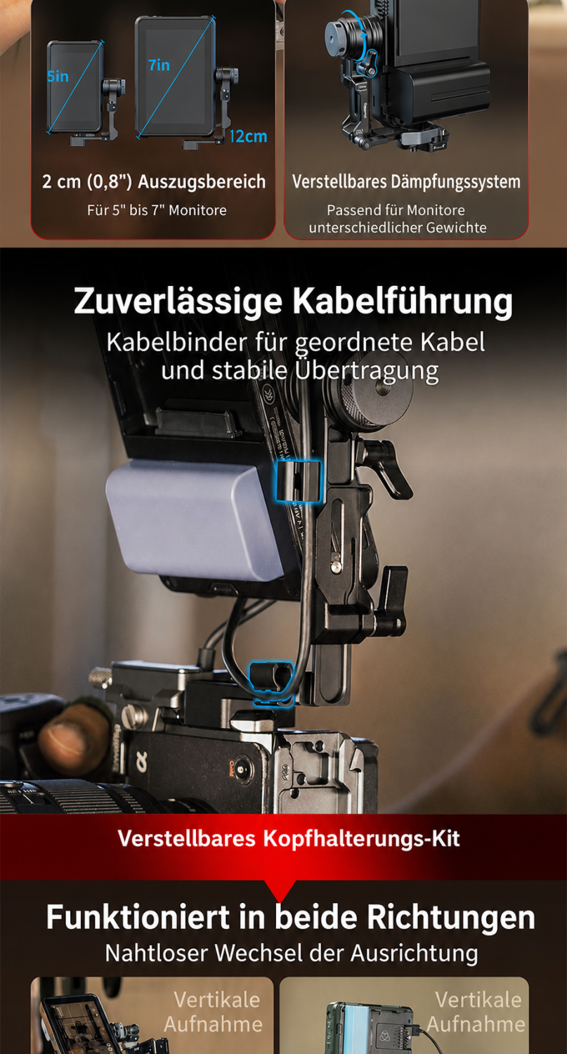 SmallRig L-shaped Monitor Support 6315 – deutsche Infografik 5
