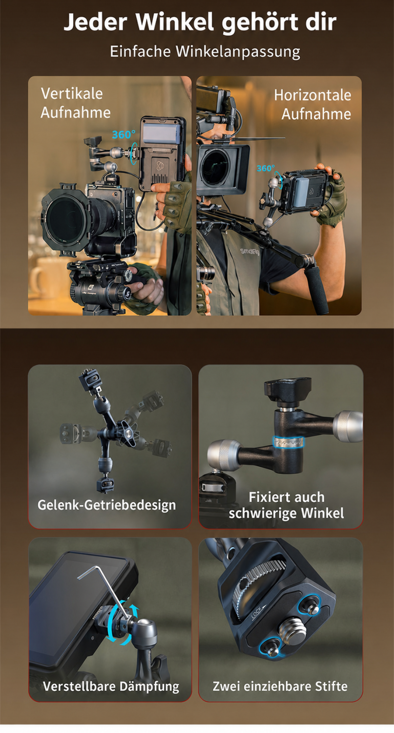 SmallRig L-shaped Monitor Support 6315 – deutsche Infografik 8