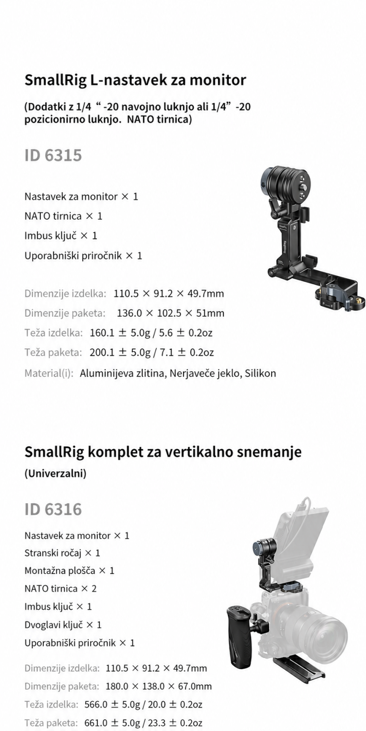 SmallRig L-shaped Monitor Support 6315 ? slovinsk? infografika 10
