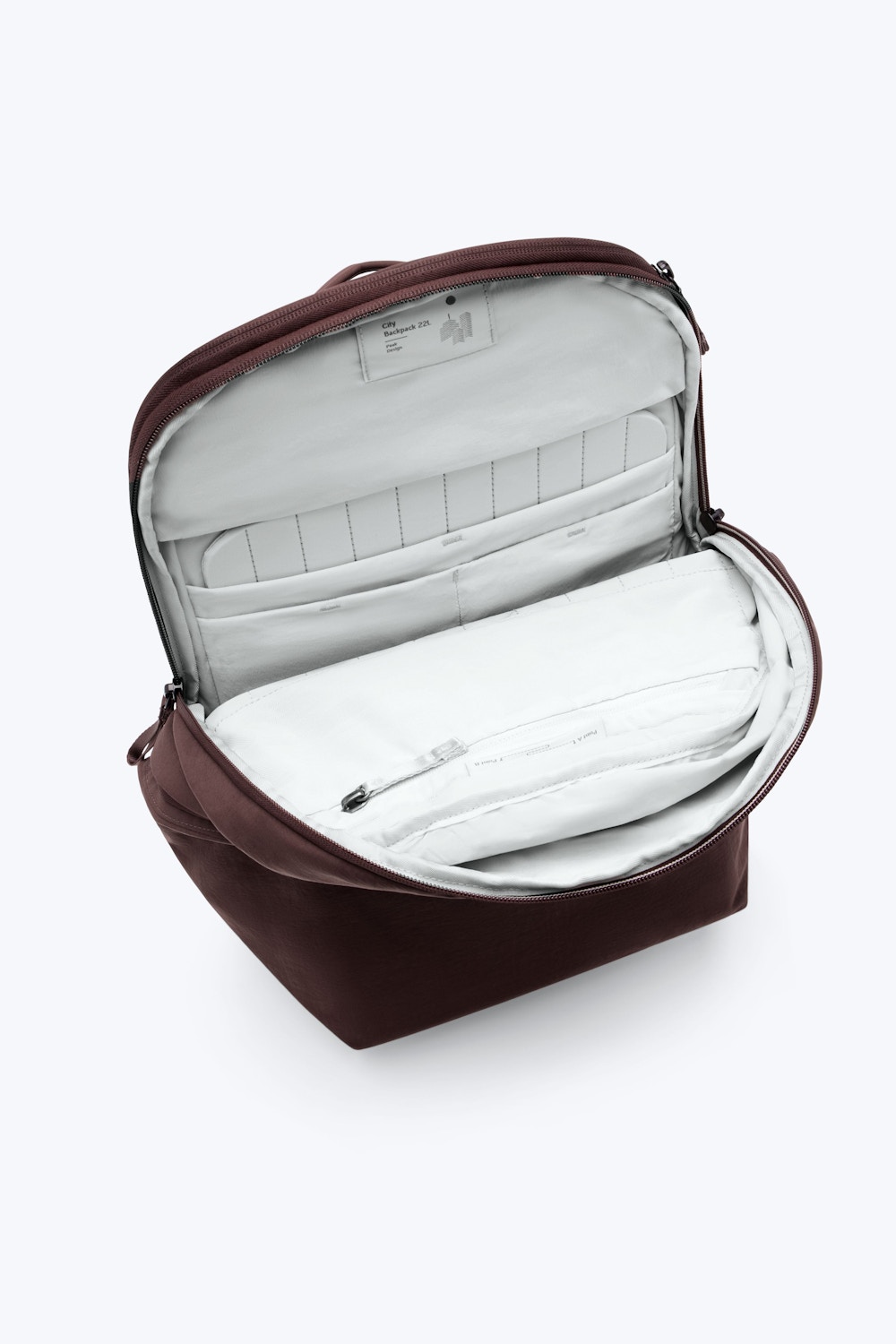 Peak Design City Backpack 22L – vnitřní uspořádání