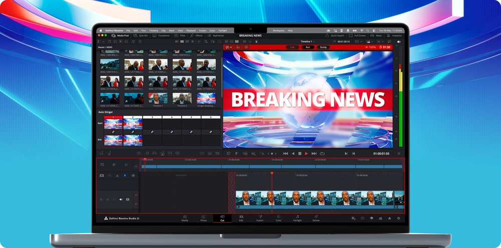 UltraStudio Mini Replay 12G – Zpravodajství a replay v DaVinci Resolve