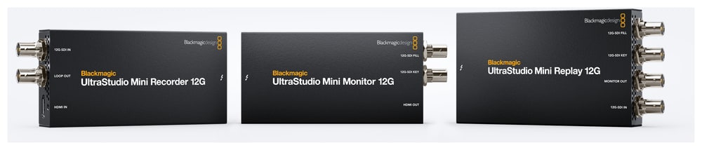UltraStudio Mini Recorder 12G – Tři modely řady UltraStudio Mini 12G
