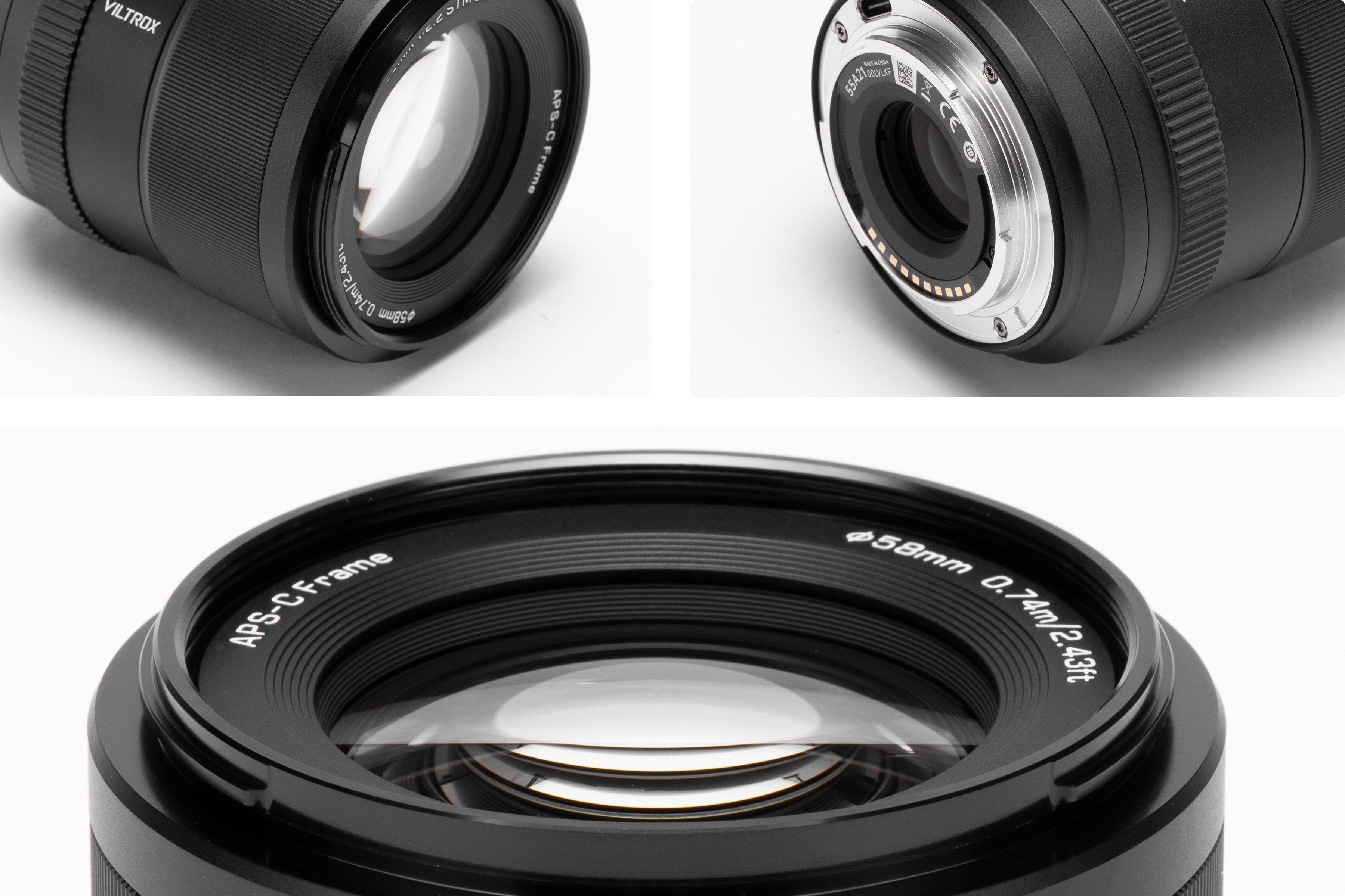 Optický detail objektivu Viltrox AF 90 mm F2.2 XF
