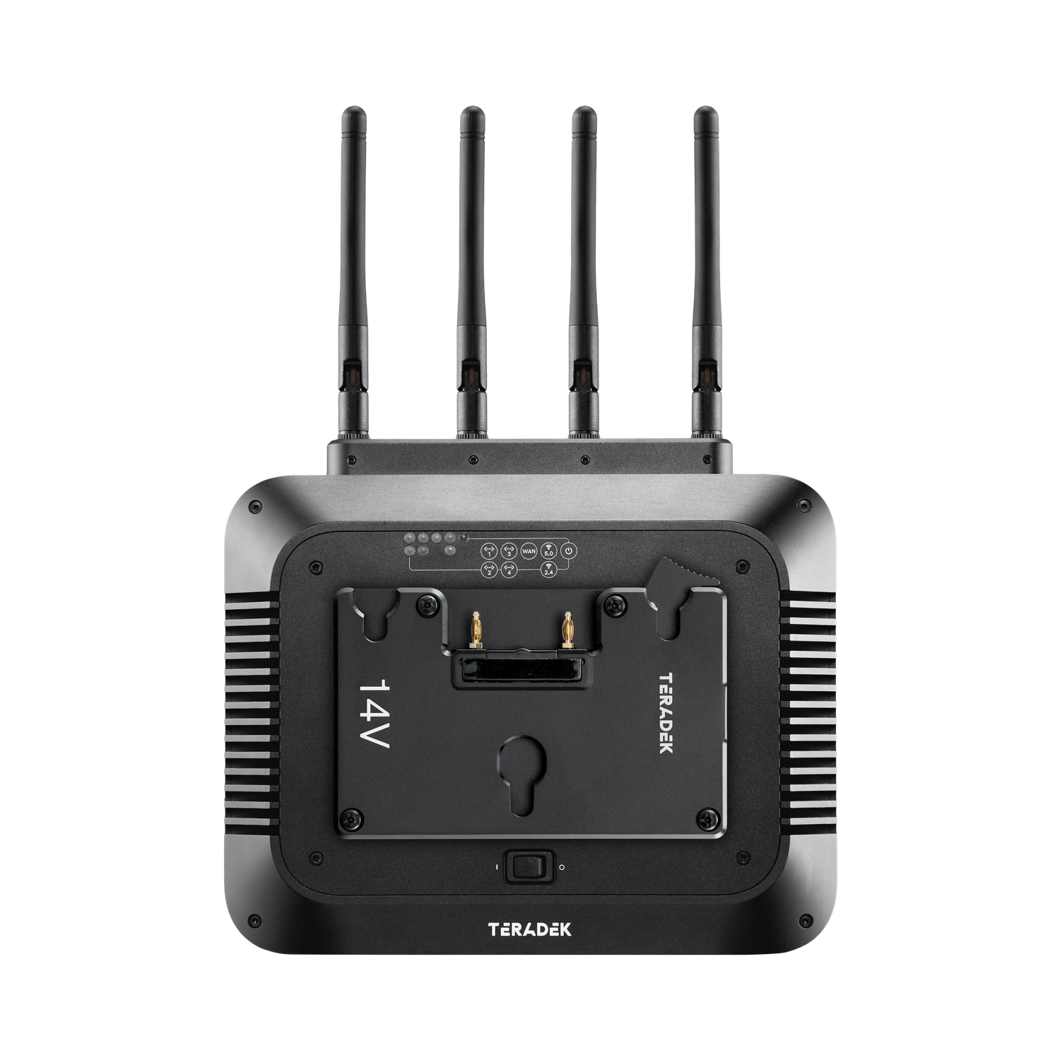 Teradek Link AX Gold Mount – zadní strana s Gold Mount adaptérem