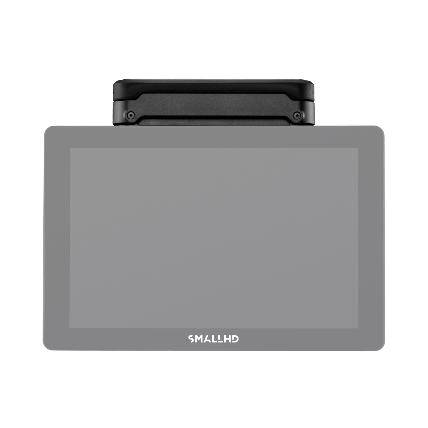 Teradek Bolt 6 Monitor Module 750 RX Gold Mount installed on SmallHD Smart 7