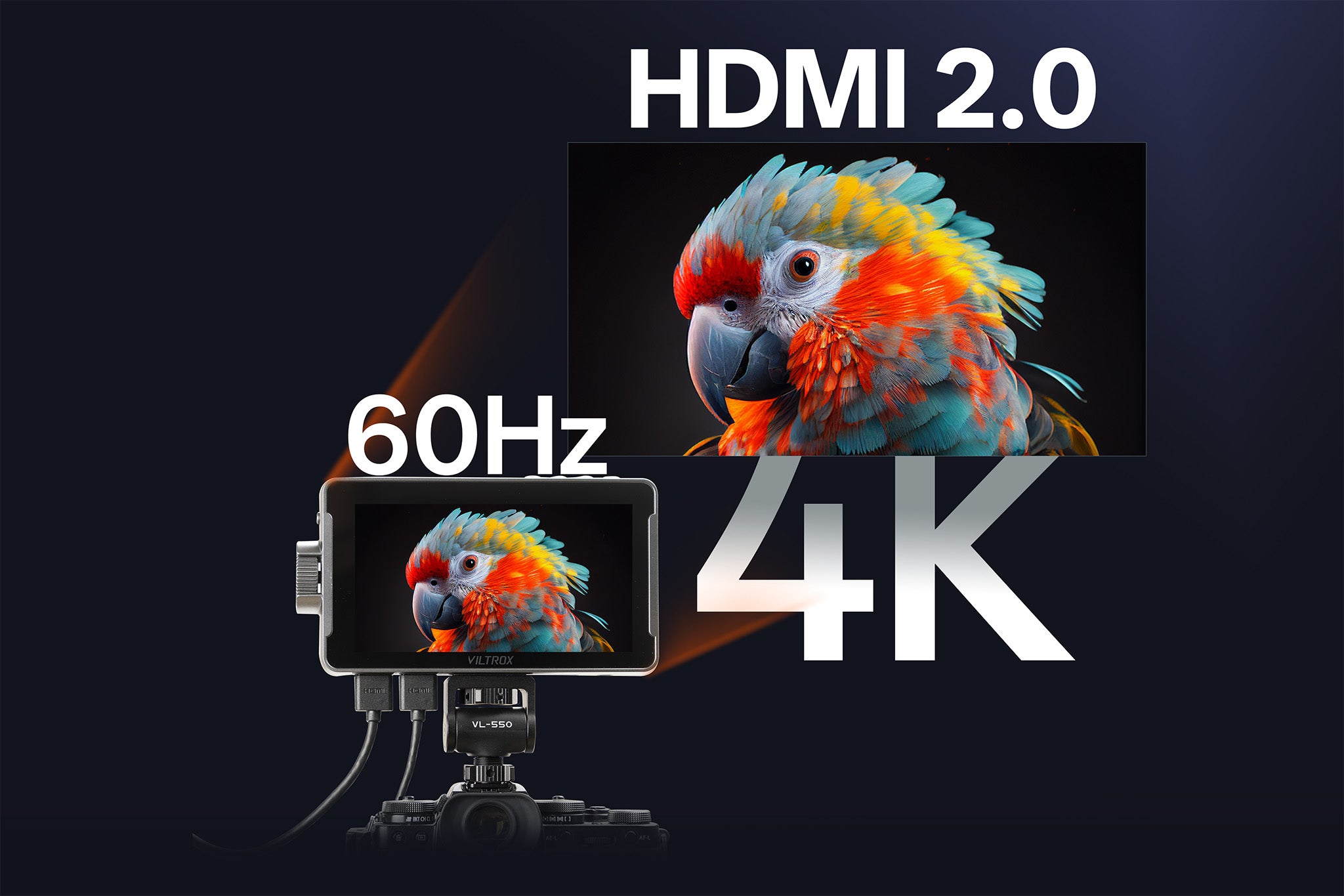 Viltrox DC-550 Pro II – HDMI 2.0 a 4K60
