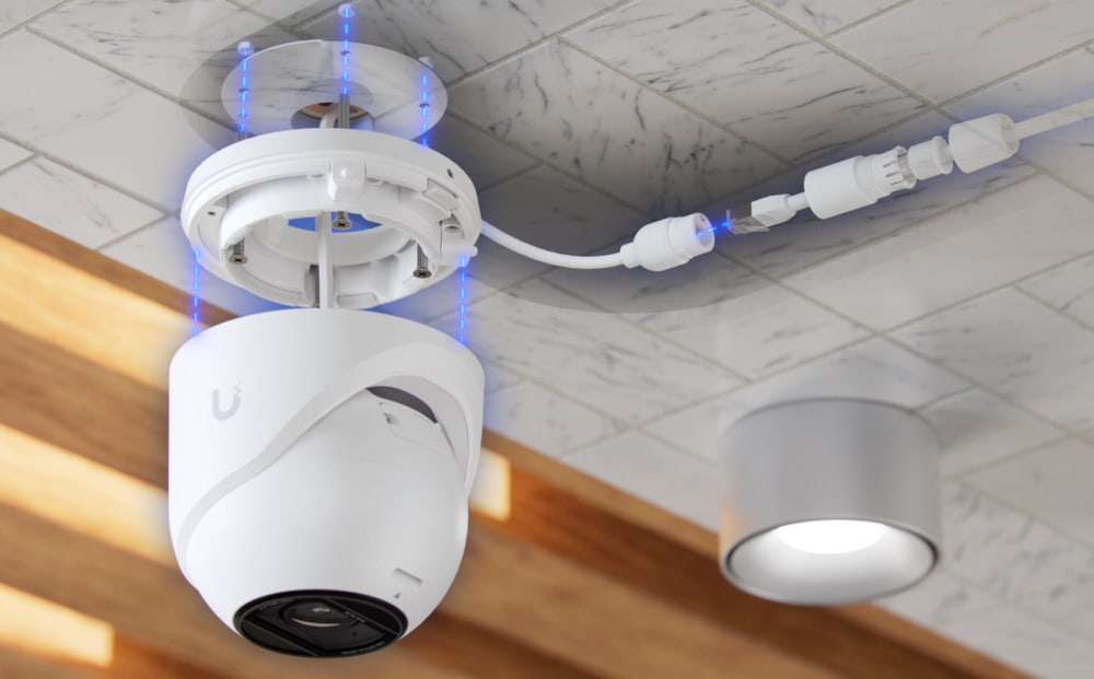 Ubiquiti UniFi Protect G6 Pro Turret, bílá – Montáž na strop i na stěnu