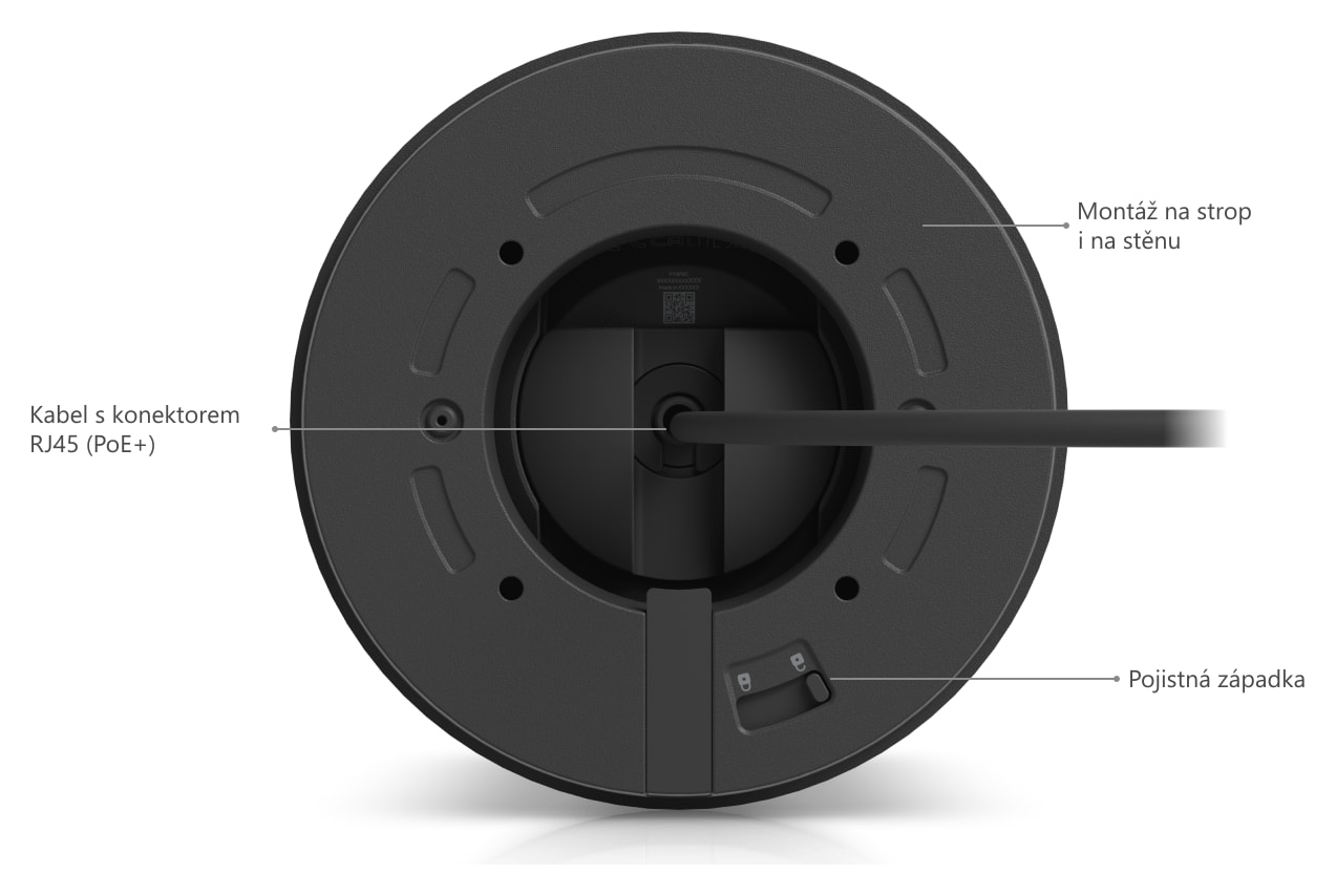 Ubiquiti UniFi Protect G6 Pro Turret, černá – Popis kamery