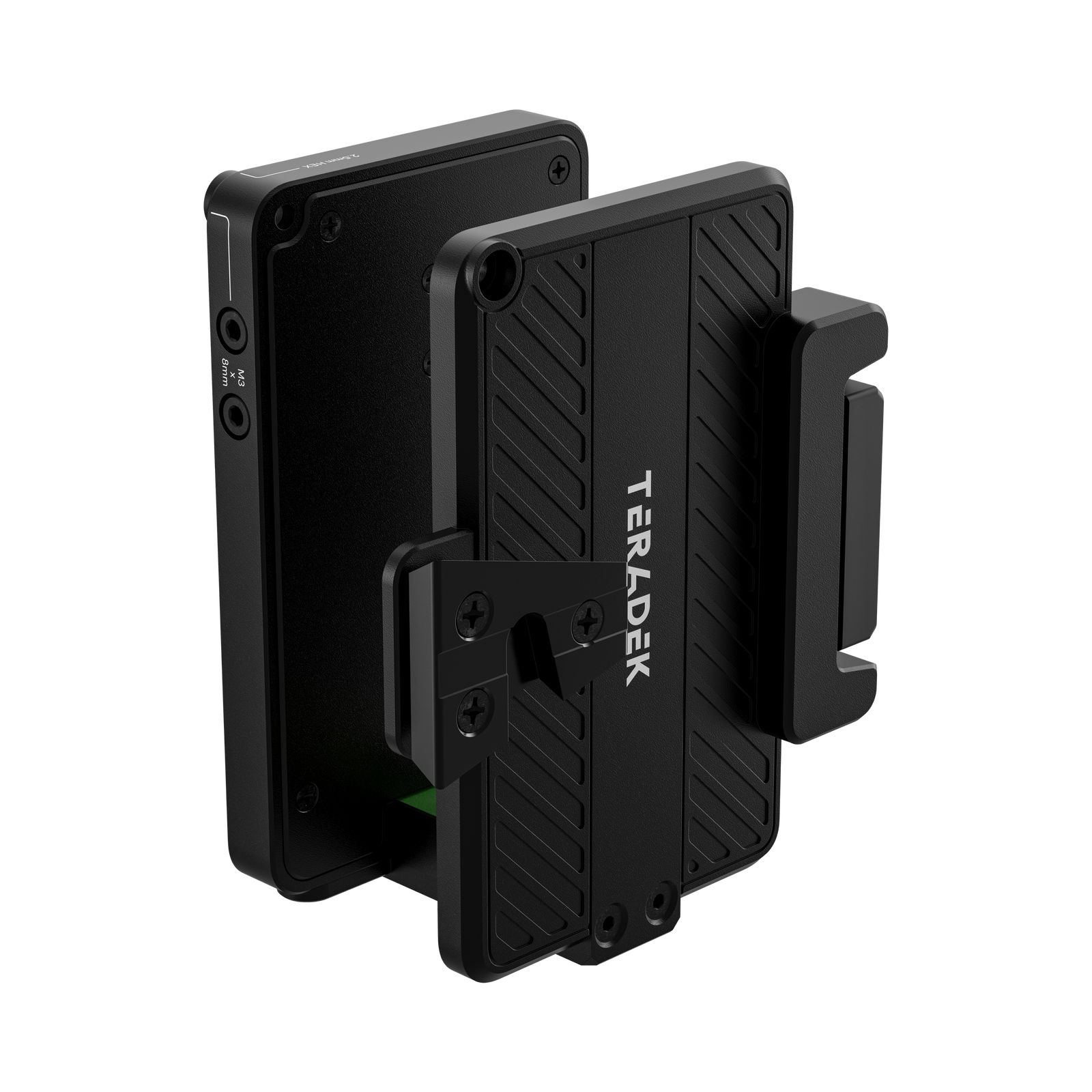 Teradek Bolt 7 Battery Cradle RX V-Mount, přední tříčtvrteční pohled