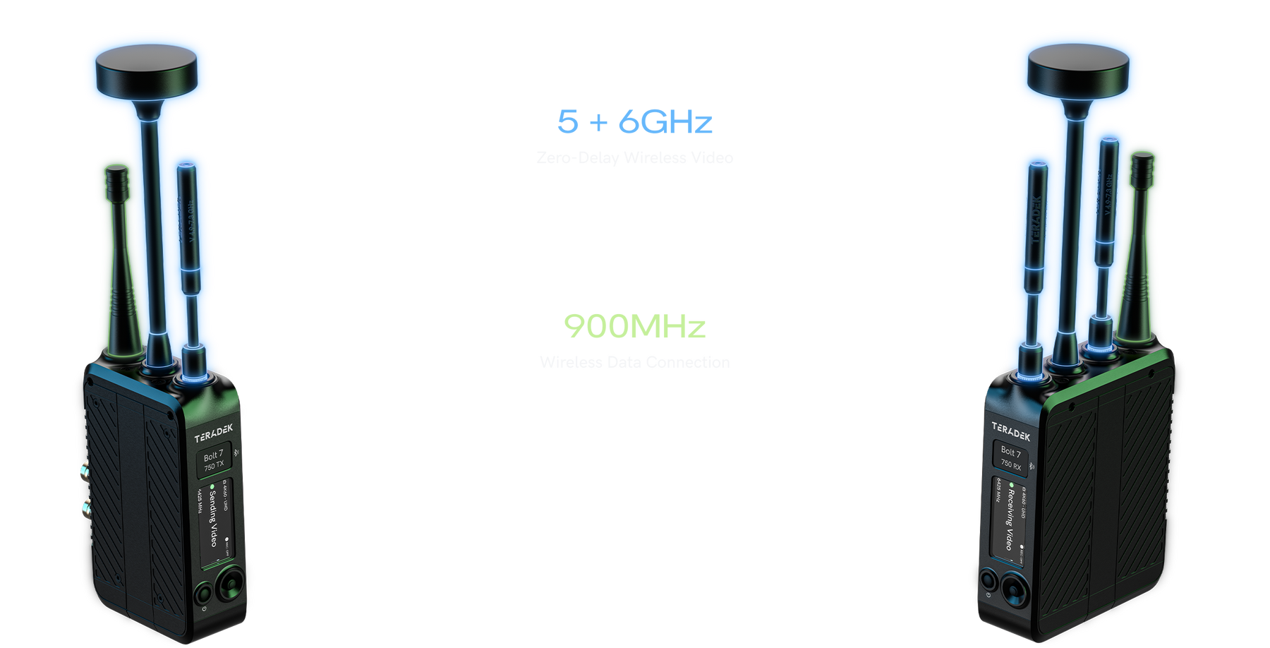 Diagram pásem Teradek Bolt 7 750