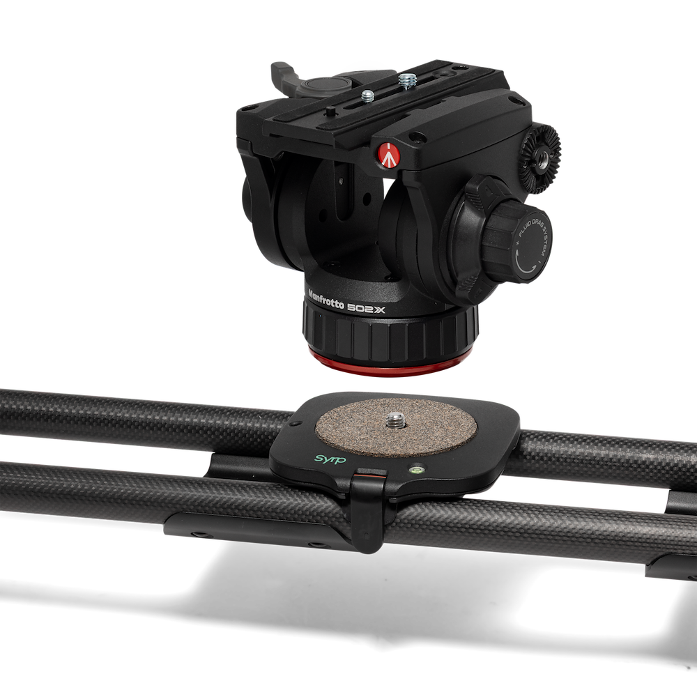 Videohlava Manfrotto 502X v konfiguraci se sliderem