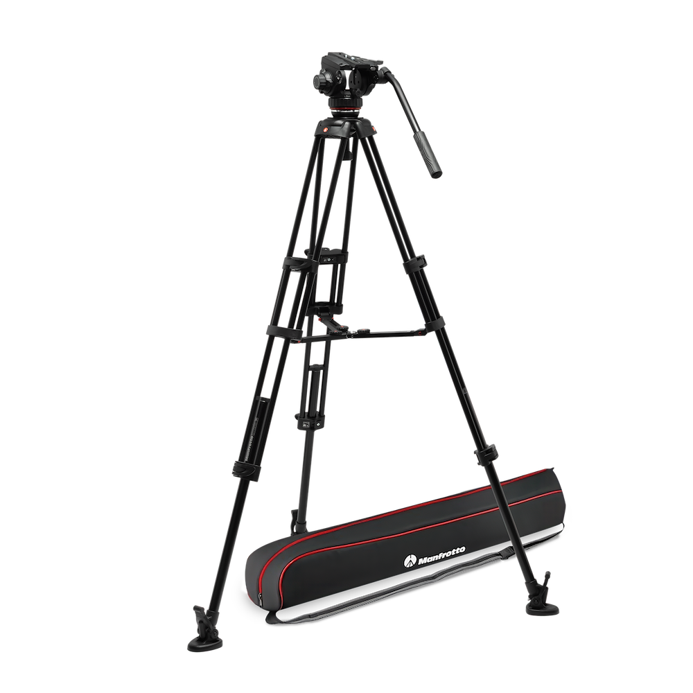 Manfrotto 502X fluidní videohlava s hliníkovým Twin Leg stativem