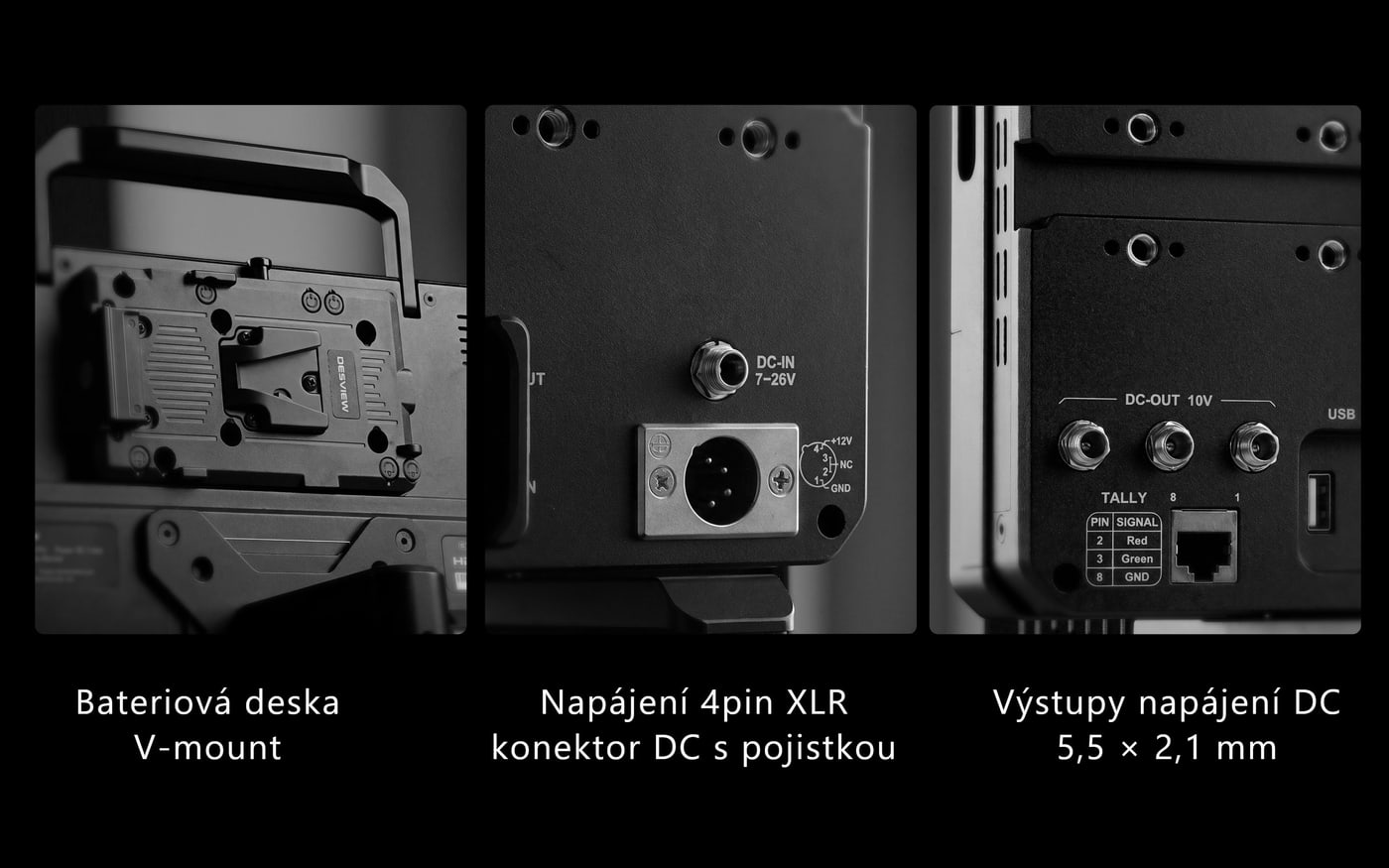 Desview Core OL14 Pro – Napájení dovnitř i ven