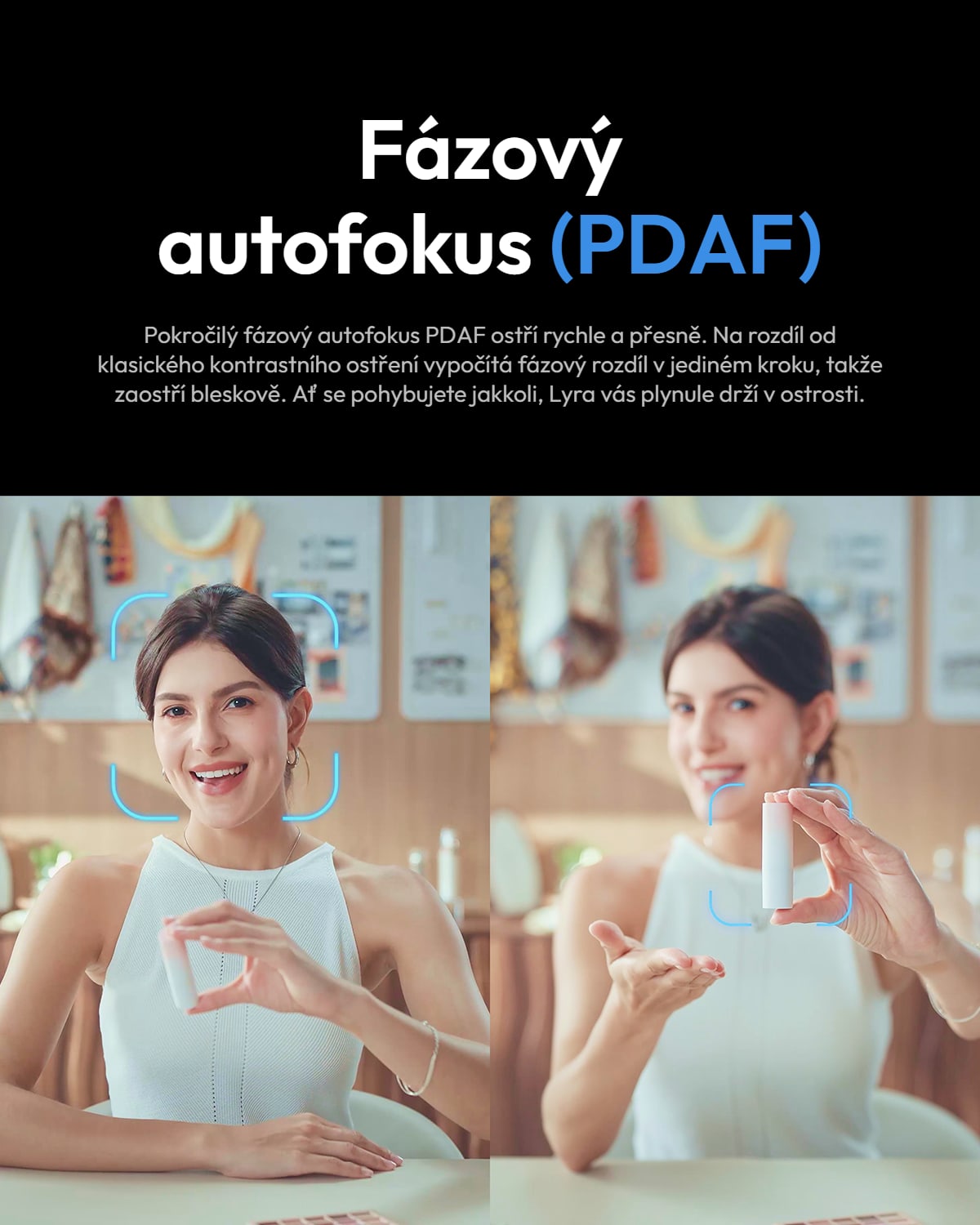 Hollyland Lyra – Fázový autofokus PDAF