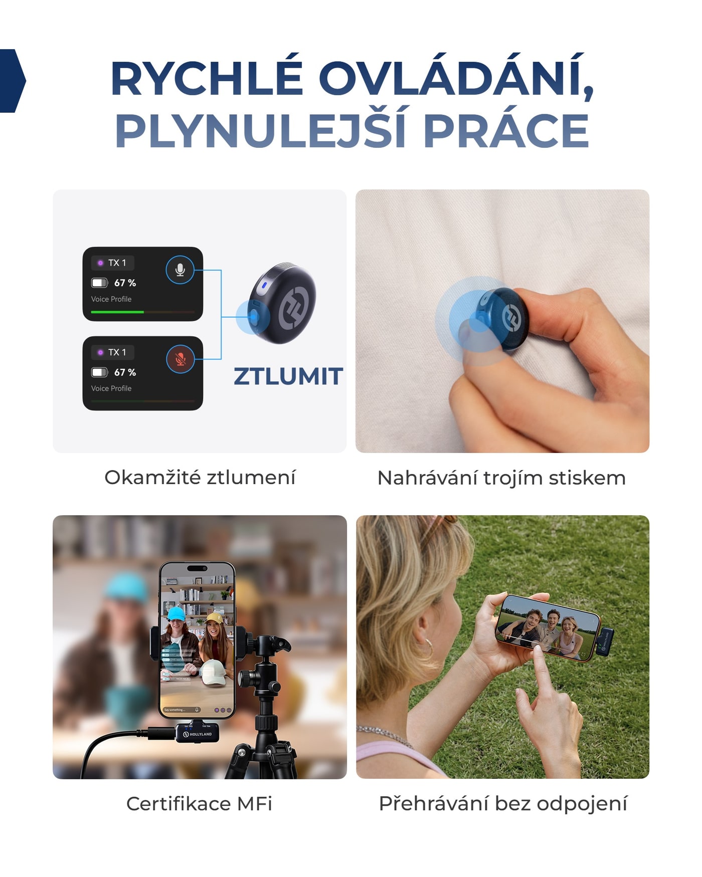 Rychlé ovládání