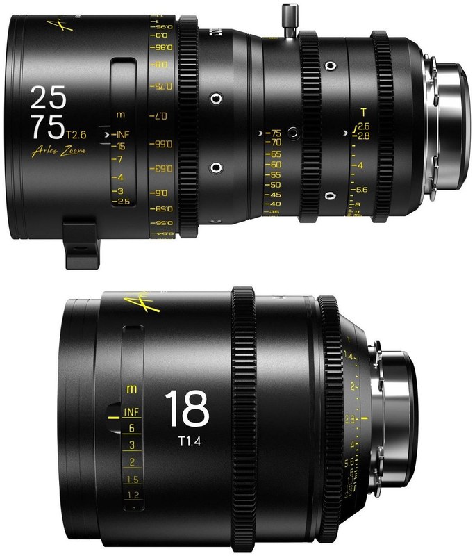 DZOFILM Arles Zoom 25–75 + Prime 18 mm – sada, metrická, černý kufr