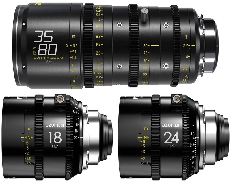 DZOFILM Education Set – vzdělávací sada Catta Ace 35–80 mm + Vespid Prime2 18/24 mm, metrická