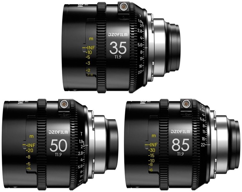 DZOFILM Vespid Prime2 – sada 35/50/85 mm PL, metrická