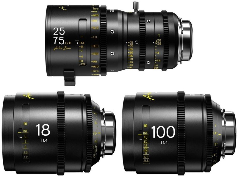 DZOFILM Arles Zoom 25–75 + Prime 18/100 mm – sada, metrická, černý kufr