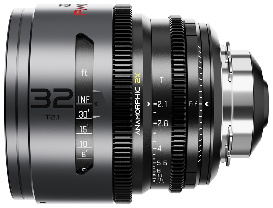 DZOFILM Pavo sada 32/55/100 mm anamorfní 2× – Neutral, PL/EF, stopová stupnice – Pavo 32 mm T2,1