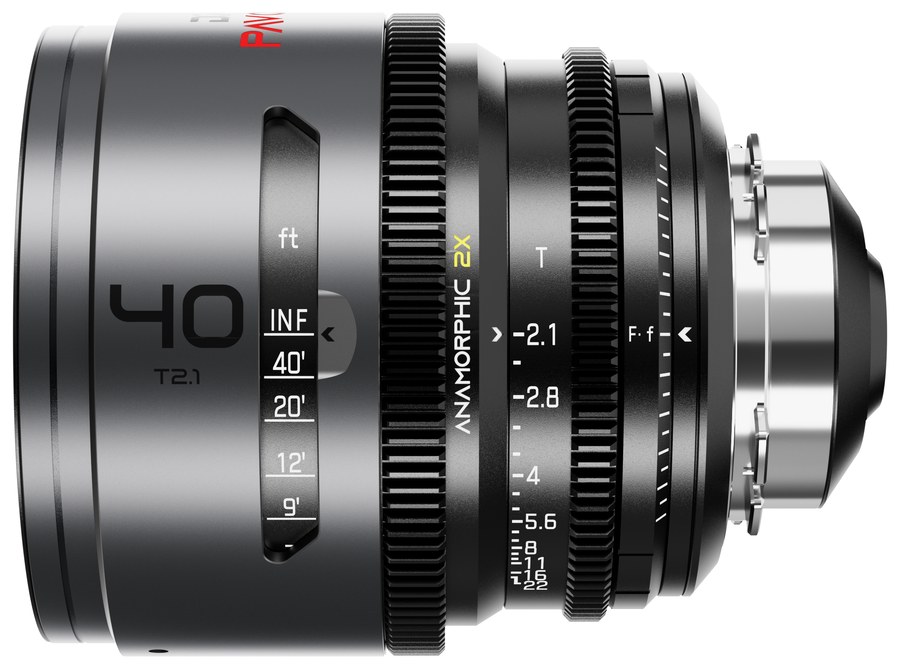 DZOFILM Pavo sada 28/32/40/55/75/100 mm anamorfní 2× – Neutral, PL/EF, stopová stupnice – Pavo 40 mm T2,1