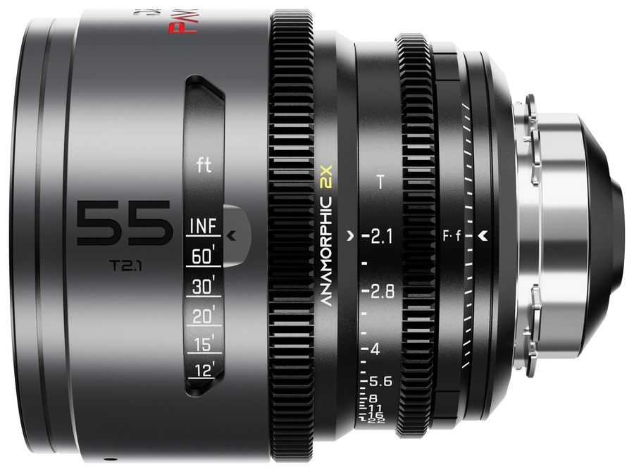 DZOFILM Pavo sada 28/32/40/55/75/100 mm anamorfní 2× – Neutral, PL/EF, stopová stupnice – Pavo 55 mm T2,1