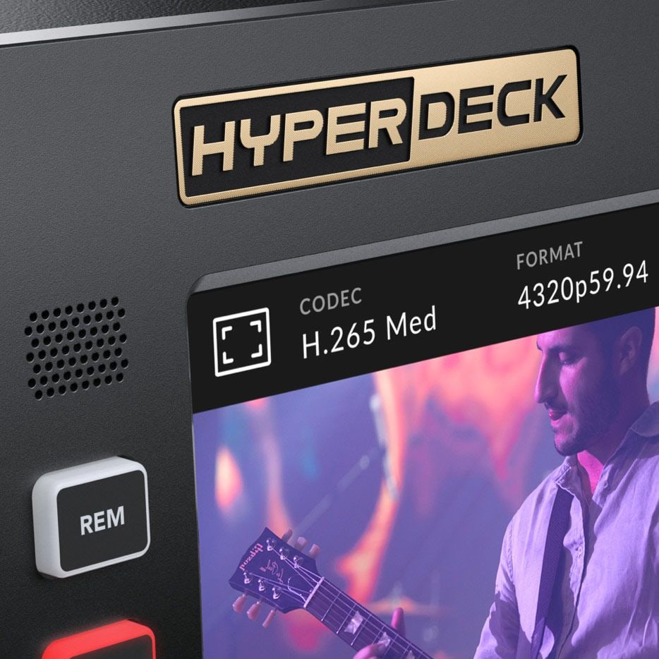 HyperDeck Extreme 8K HDR – Moderní design s klasickým ovládáním