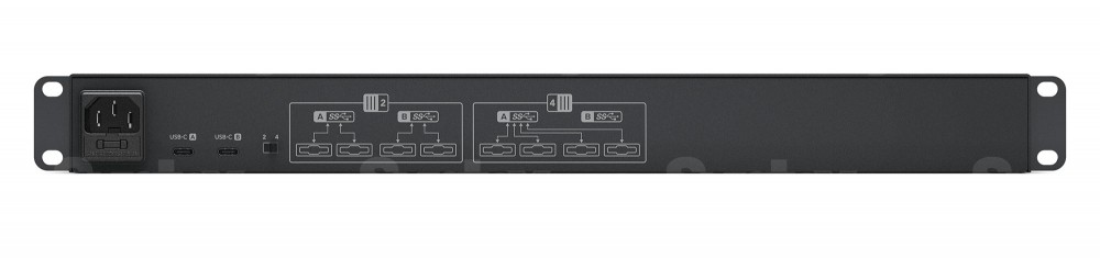 Zadní panel Blackmagic Design MultiDock 10G