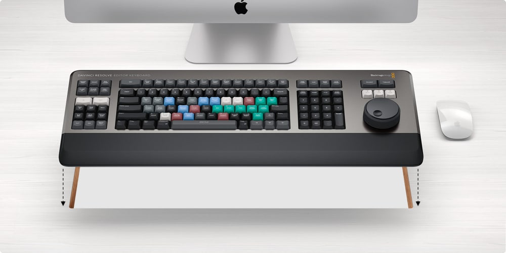 DaVinci Resolve Editor Keyboard – Na stůl i do pultu