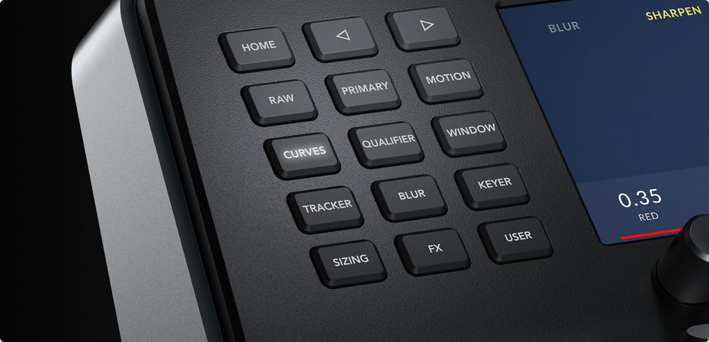 DaVinci Resolve Mini Panel – Rychlé přepínání nástrojů