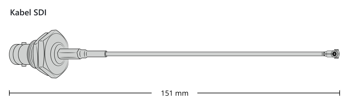 DeckLink Micro SDI Cable – Rozměry