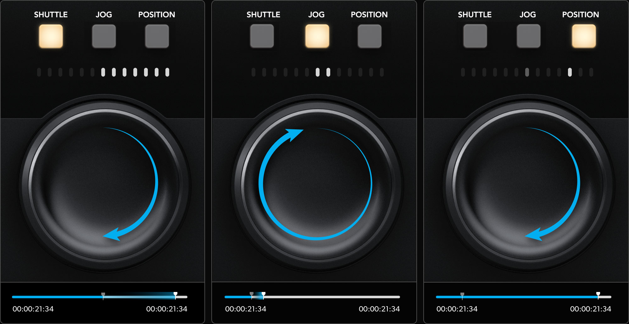 Jog a shuttle kolečko HyperDeck Extreme Control