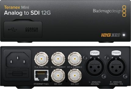 Teranex Mini Analog to SDI 12G – Composite, Y/C i Component