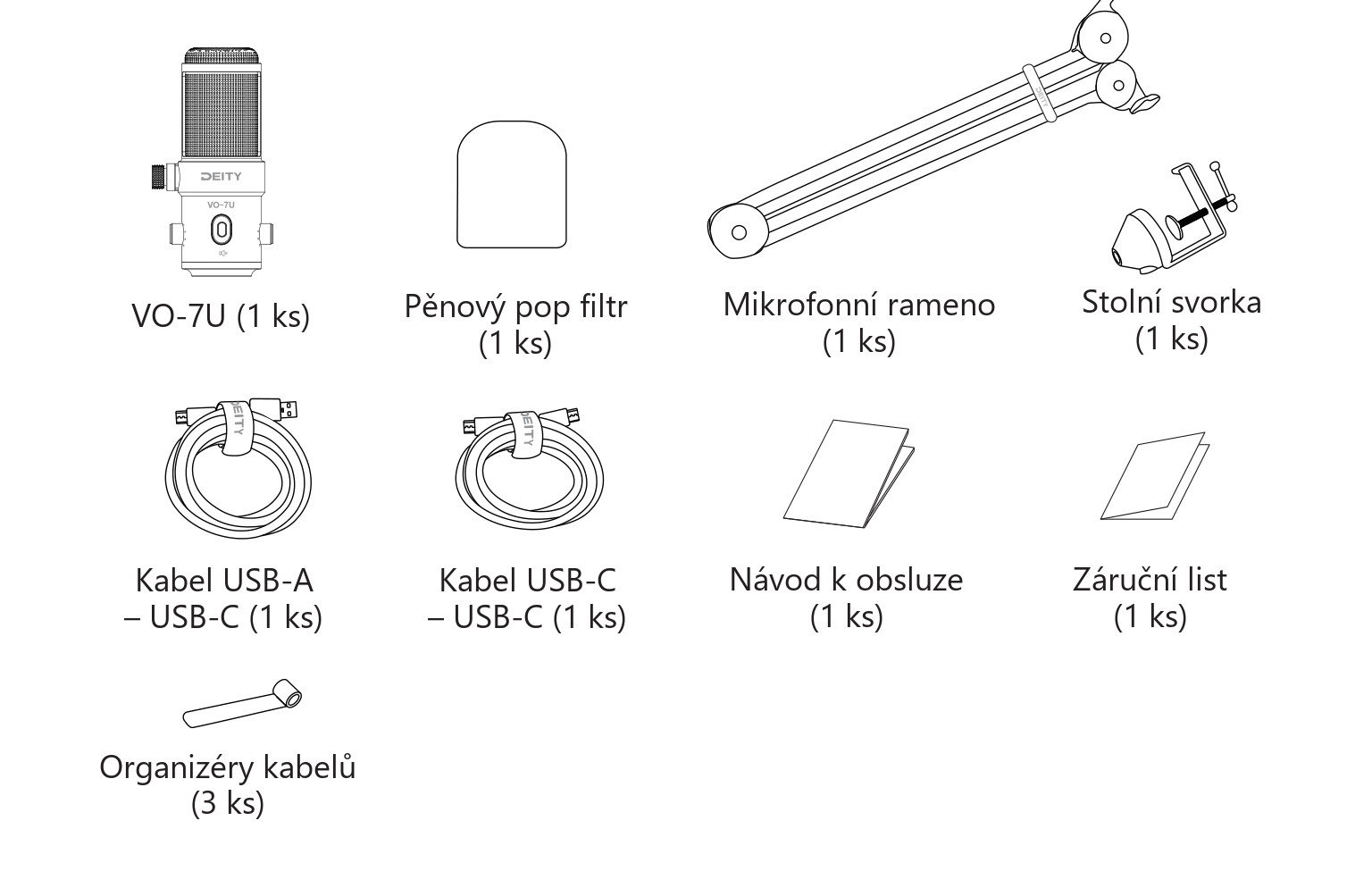 Deity VO-7U sada s ramenem