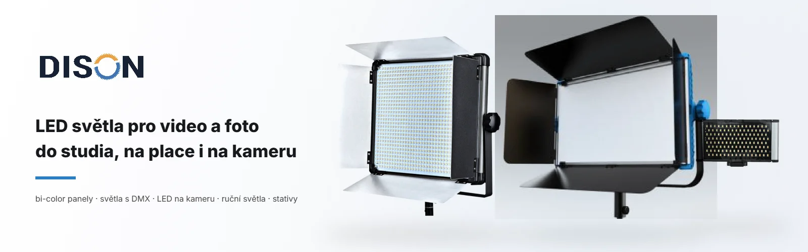 Dison – LED světla pro video a foto