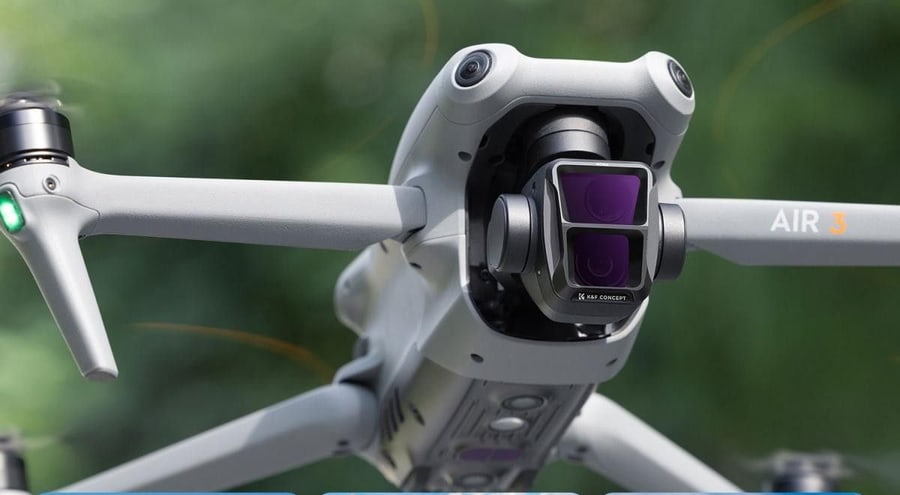 Filtry přímo na kameru dronu