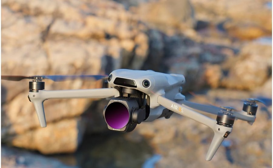 Filtry přímo na kameru dronu