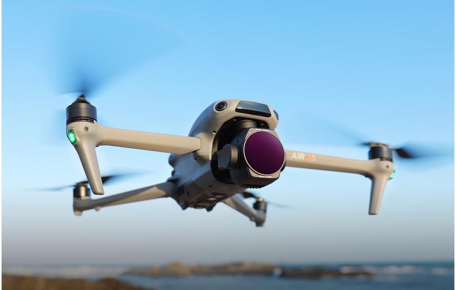 Filtry přímo na kameru dronu
