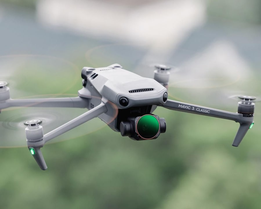 Filtry přímo na kameru dronu