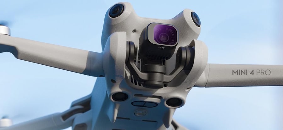 Filtry přímo na kameru dronu