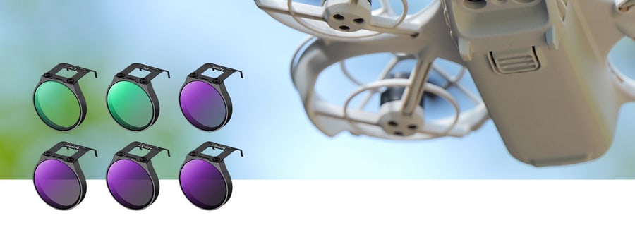K&F Concept sada 6 filtrů UV + CPL + ND8 + ND16 + ND32 + ND64 pro dron DJI NEO